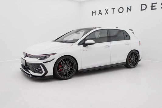 Street Pro Seitenschweller V.2 passend für VW Golf GTI / GTE / GTI Clubsport / R-Line Mk8 schwarz matt