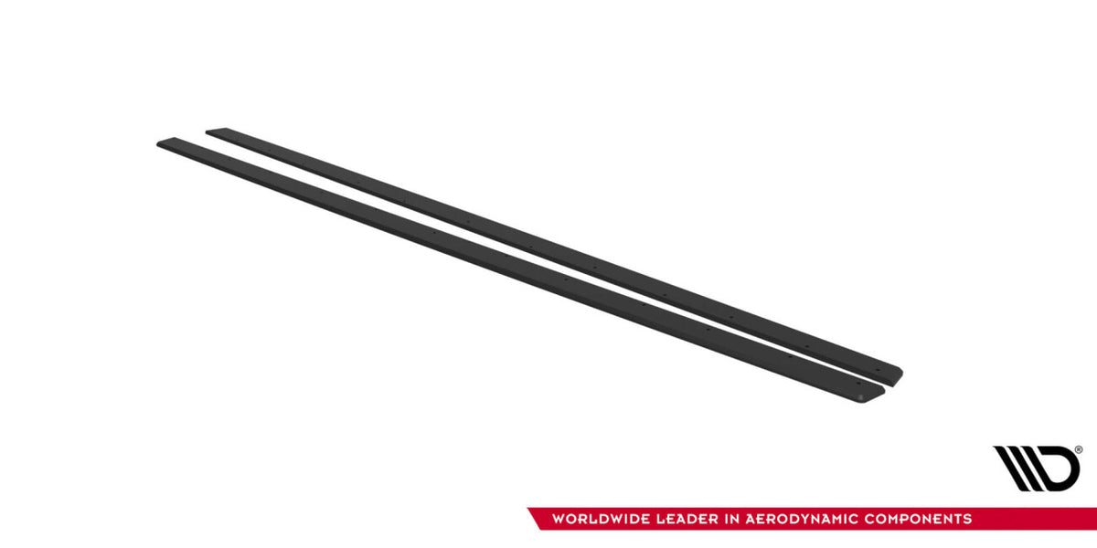 Street Pro Seitenschweller V.2 passend für VW Golf GTI / GTE / GTI Clubsport / R-Line Mk8 schwarz matt