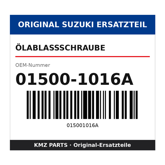 Suzuki Ölablassschraube 01500-1016A