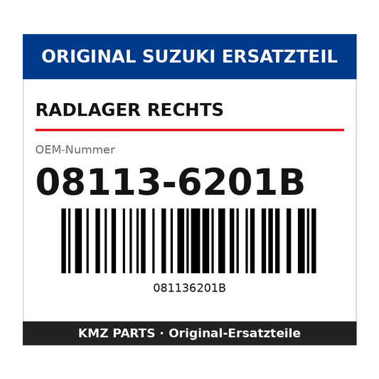 Suzuki Radlager rechts 08113-6201B