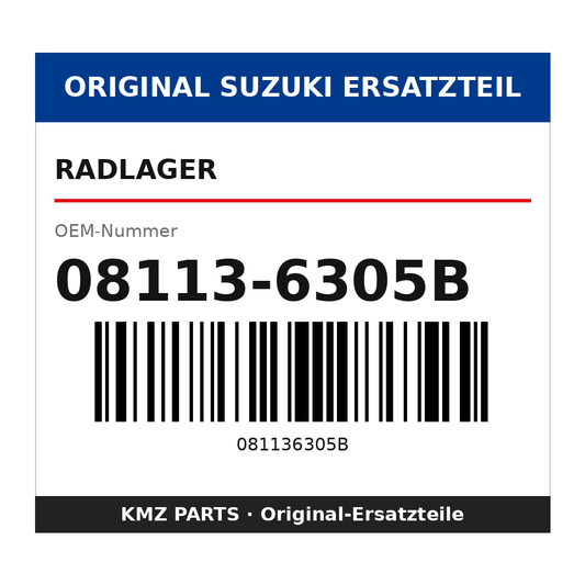 Suzuki Radlager 08113-6305B