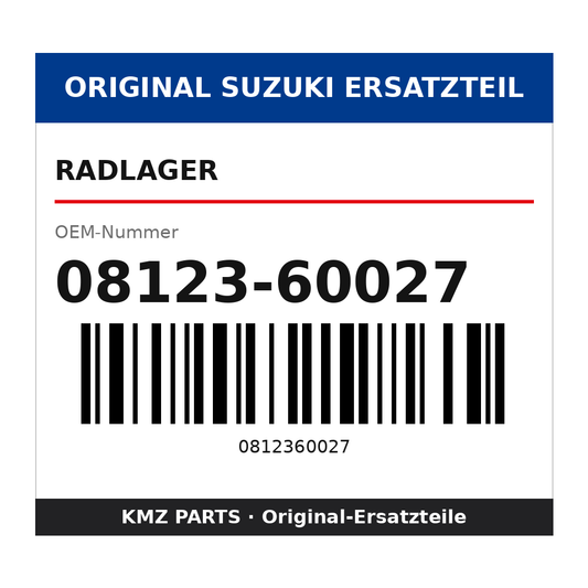 Suzuki Radlager 08123-60027