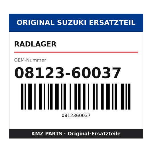 Suzuki Radlager 08123-60037