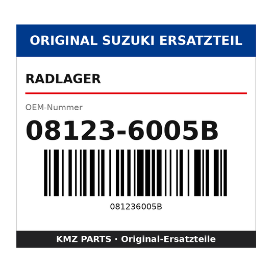 Suzuki Radlager 08123-6005B
