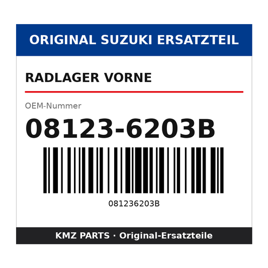 Suzuki Radlager vorne 08123-6203B