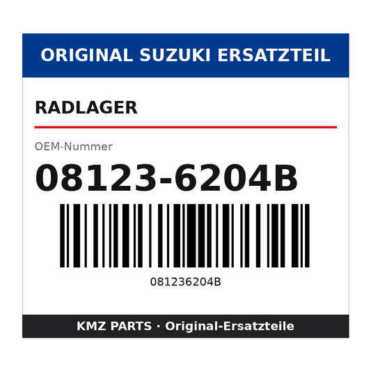 Suzuki Radlager 08123-6204B