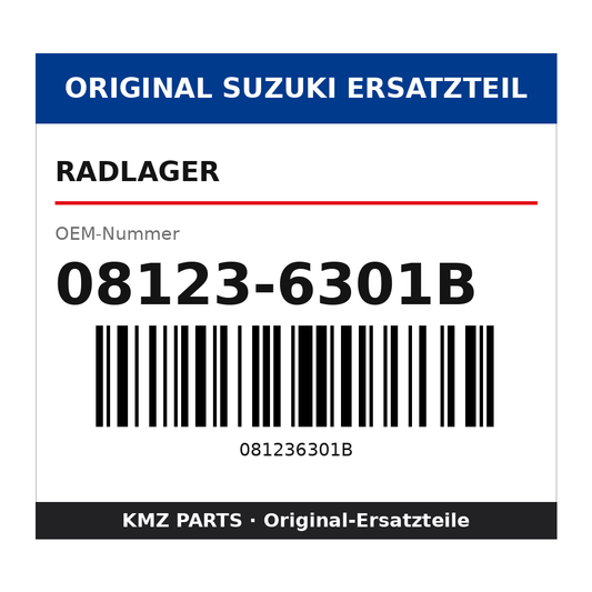 Suzuki Radlager 08123-6301B