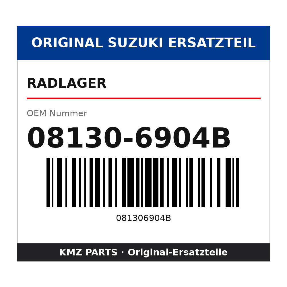 Suzuki Radlager 08130-6904B