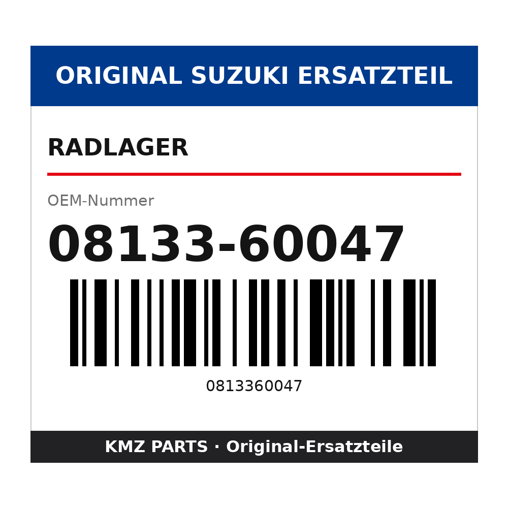 Suzuki Radlager 08133-60047