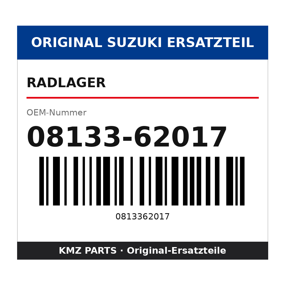 Suzuki Radlager 08133-62017