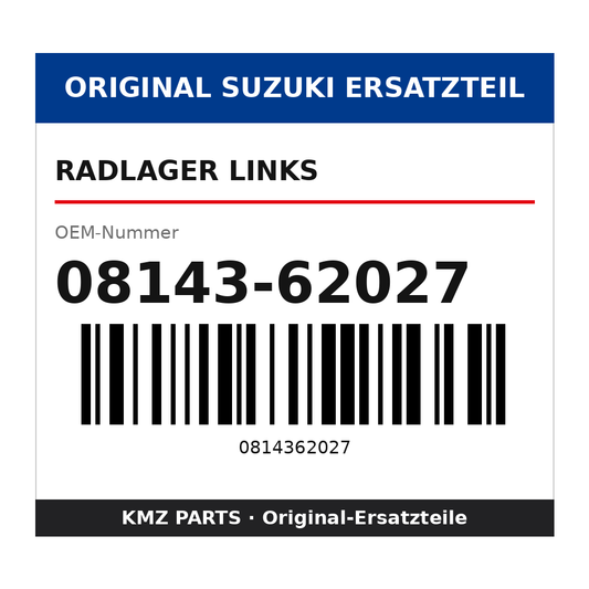Suzuki Radlager links 08143-62027