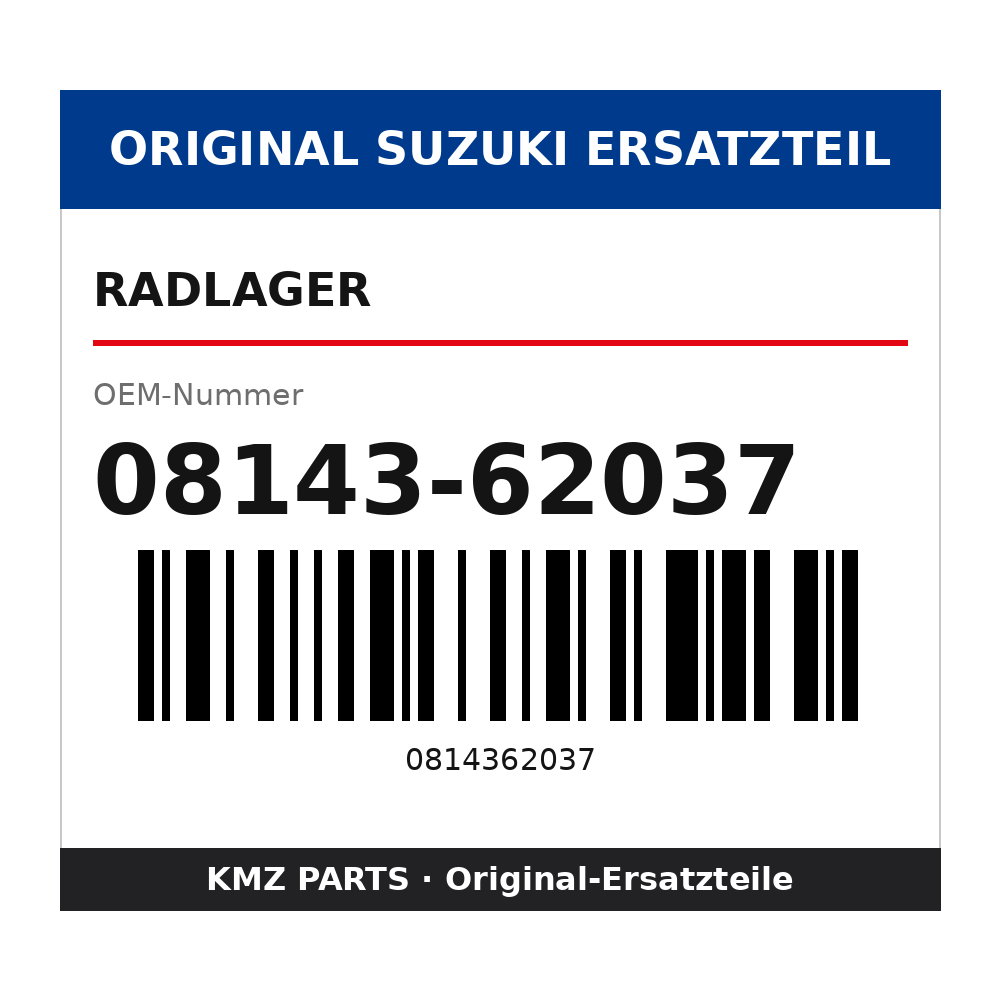 Suzuki Radlager 08143-62037