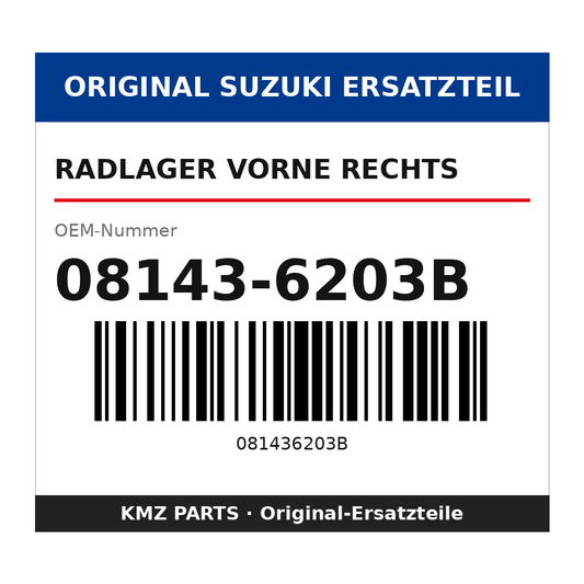 Suzuki Radlager vorne rechts 08143-6203B