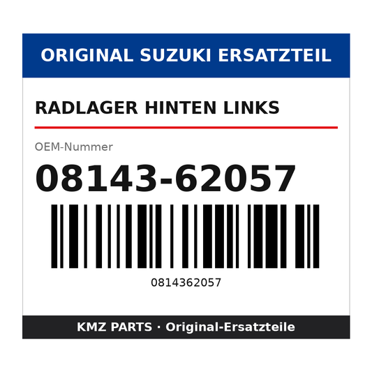 Suzuki Radlager hinten links 08143-62057