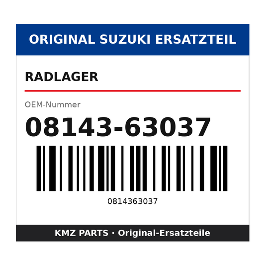Suzuki Radlager 08143-63037