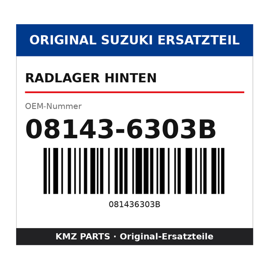 Suzuki Radlager hinten 08143-6303B