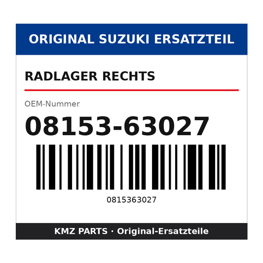 Suzuki Radlager rechts 08153-63027