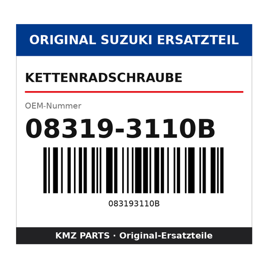 Suzuki Kettenradschraube 08319-3110B