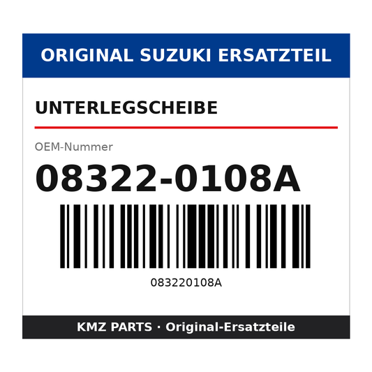 Suzuki Unterlegscheibe 08322-0108A