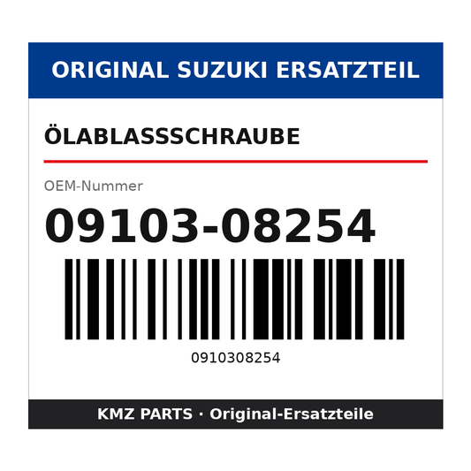Suzuki Ölablassschraube 09103-08254
