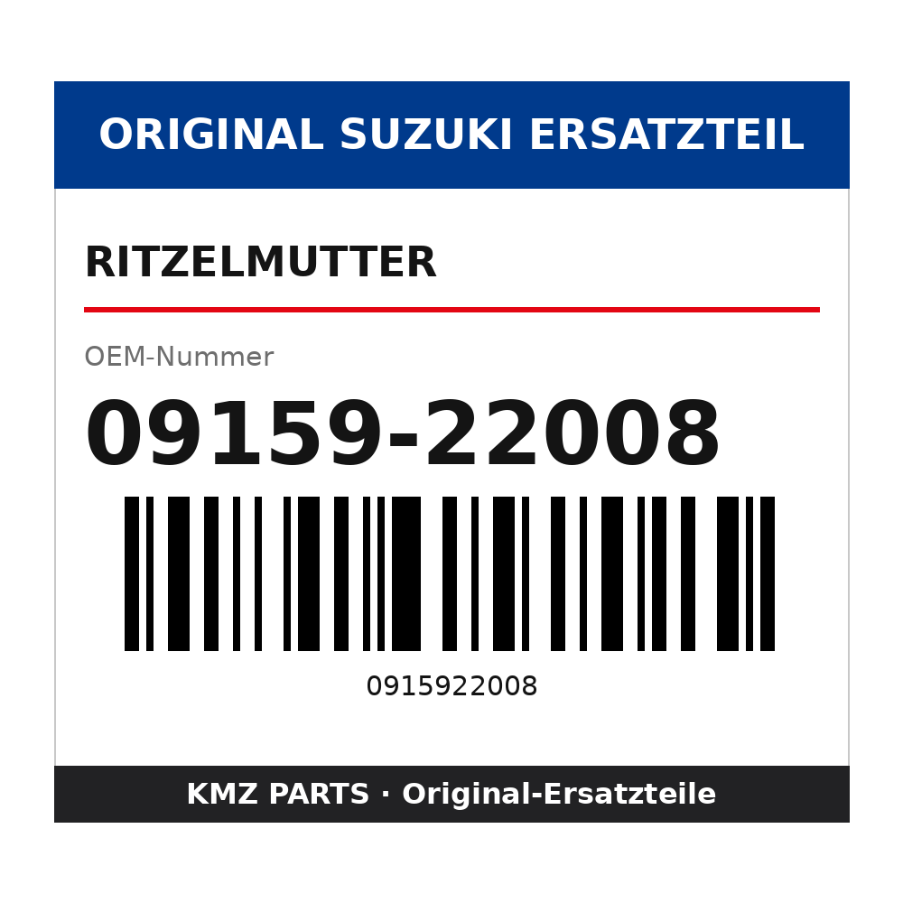Suzuki Ritzelmutter 09159-22008