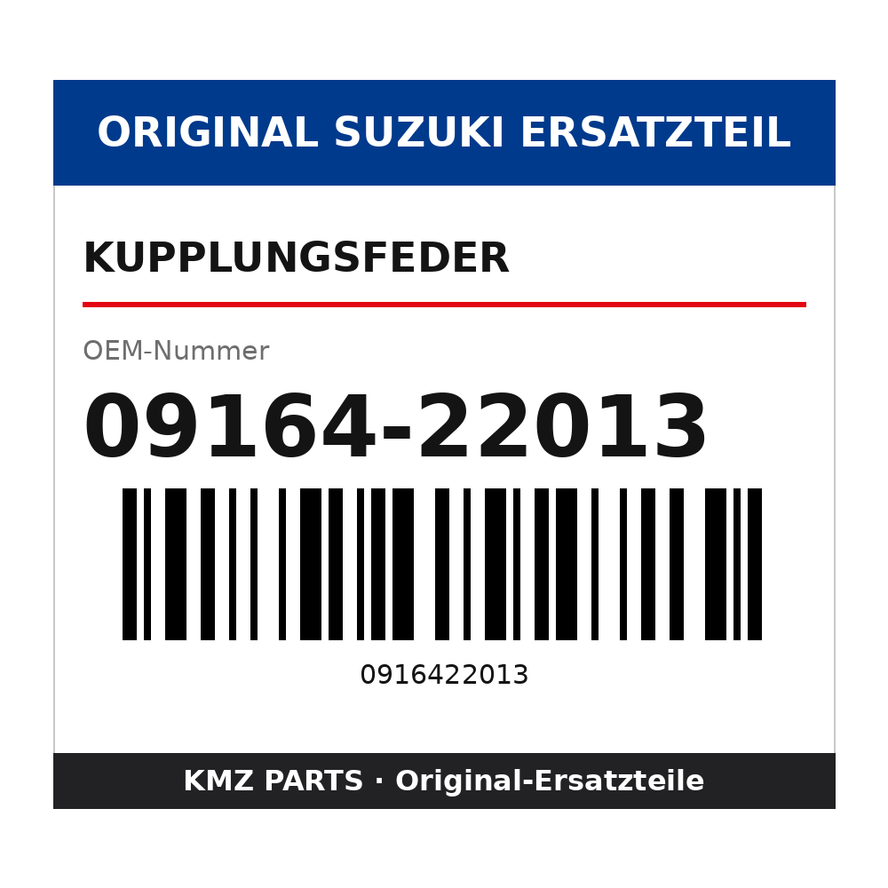 Suzuki Kupplungsfeder 09164-22013