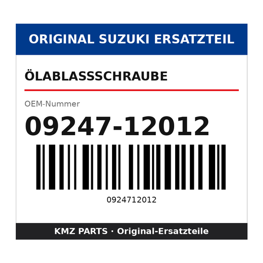 Suzuki Ölablassschraube 09247-12012