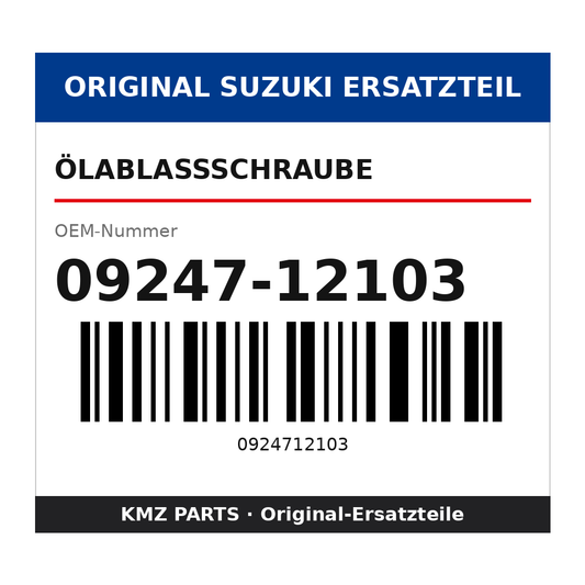 Suzuki Ölablassschraube 09247-12103