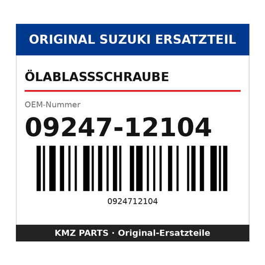 Suzuki Ölablassschraube 09247-12104