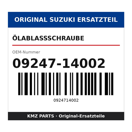 Suzuki Ölablassschraube 09247-14002