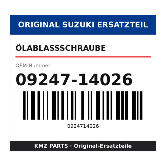 Suzuki Ölablassschraube 09247-14026