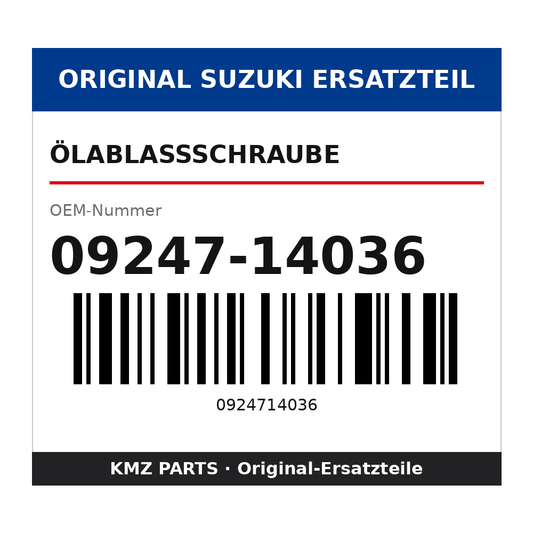 Suzuki Ölablassschraube 09247-14036