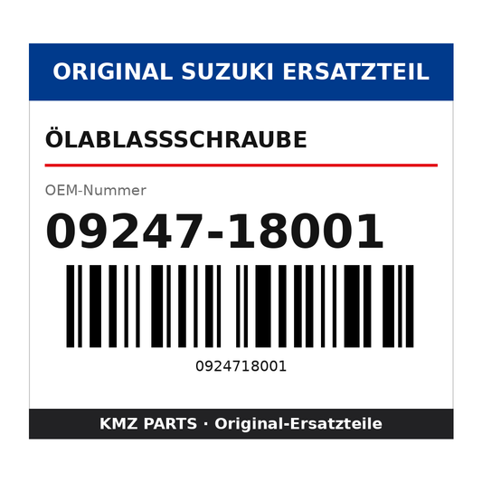 Suzuki Ölablassschraube 09247-18001