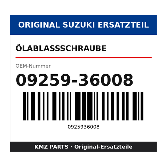Suzuki Ölablassschraube 09259-36008