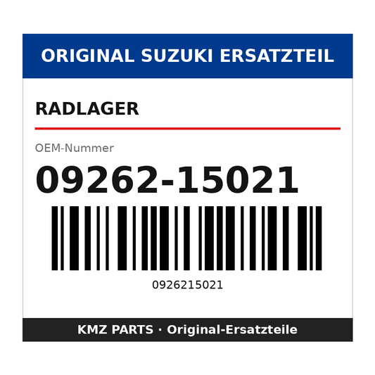 Suzuki Radlager 09262-15021