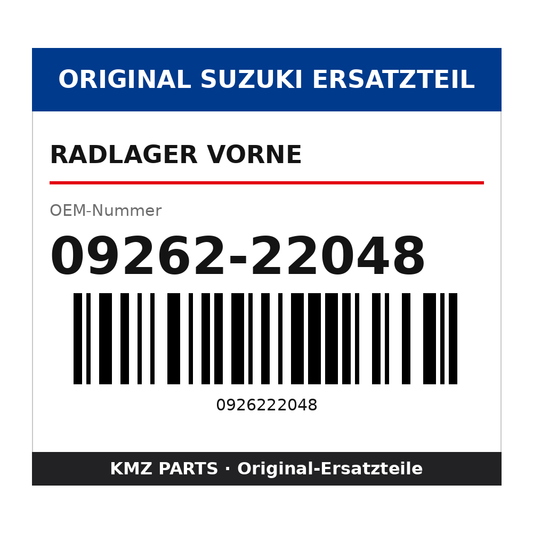 Suzuki Radlager vorne 09262-22048