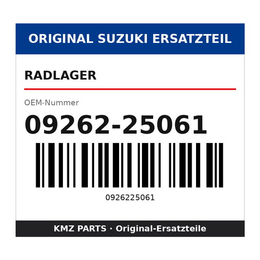 Suzuki Radlager 09262-25061