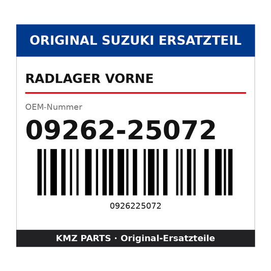 Suzuki Radlager vorne 09262-25072