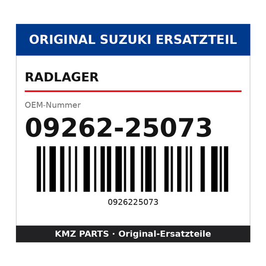 Suzuki Radlager 09262-25073