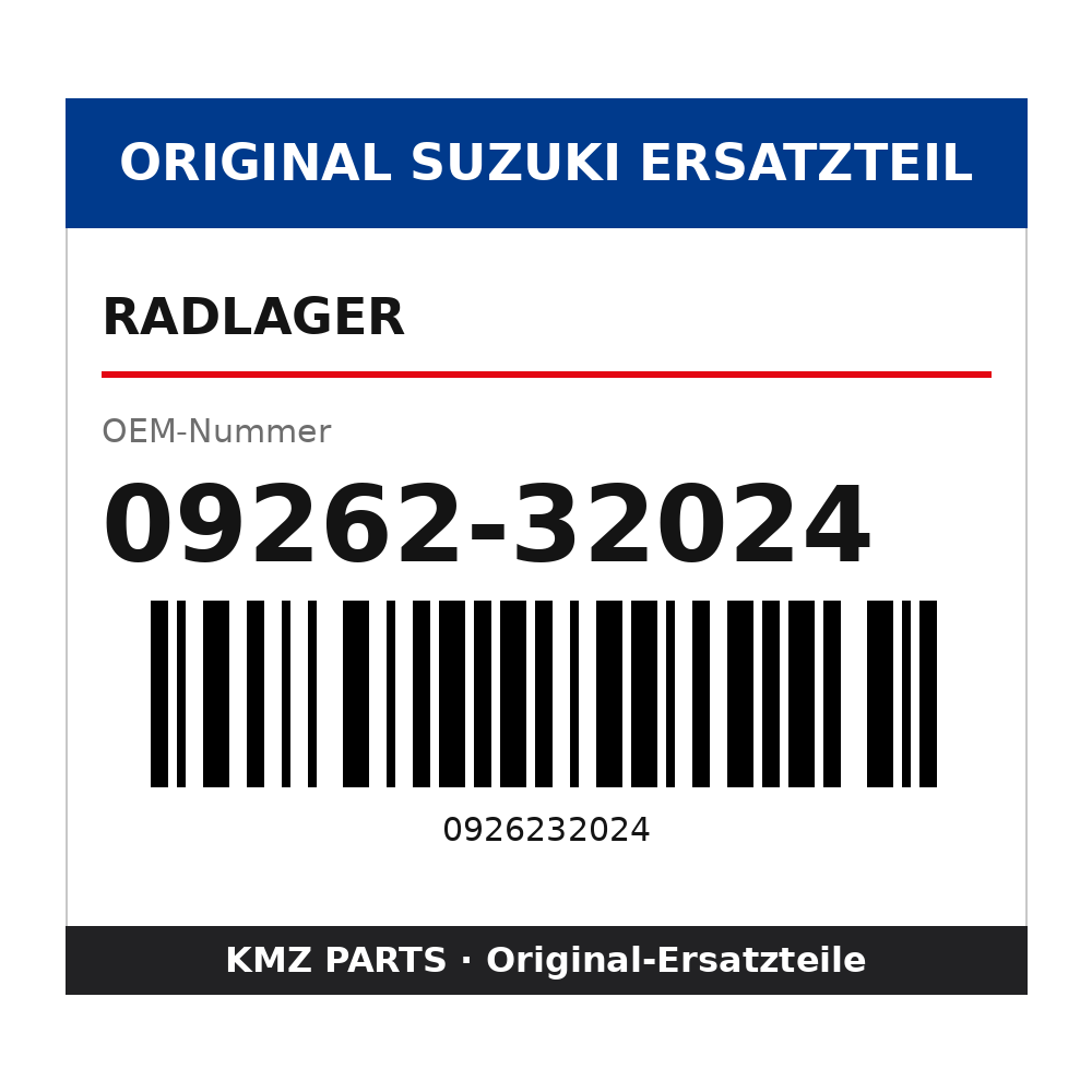 Suzuki Radlager 09262-32024