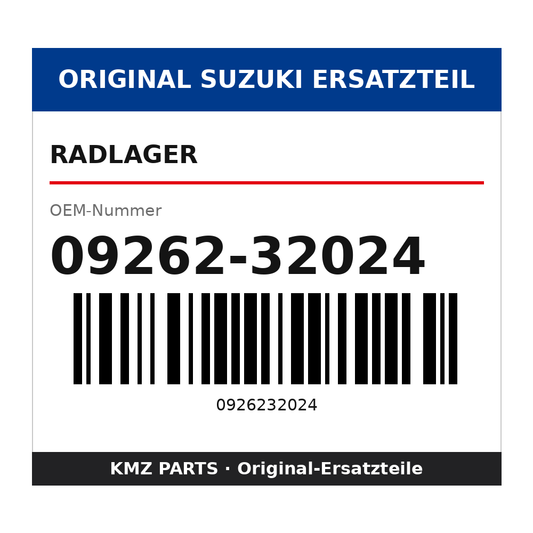 Suzuki Radlager 09262-32024