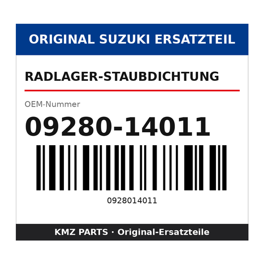 Suzuki Radlager-Staubdichtung 09280-14011