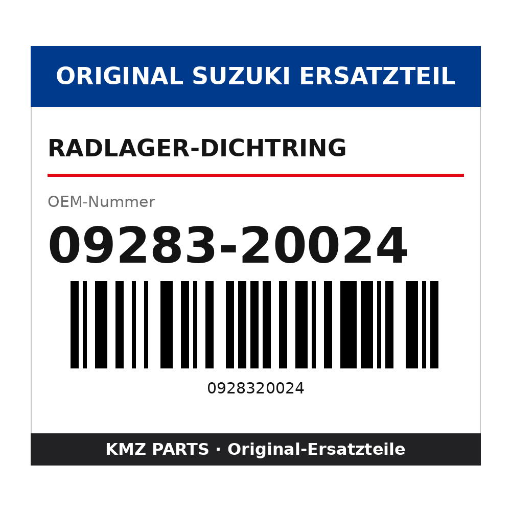 Suzuki Radlager-Dichtring 09283-20024