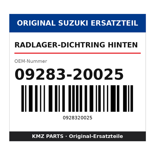 Suzuki Radlager-Dichtring hinten 09283-20025