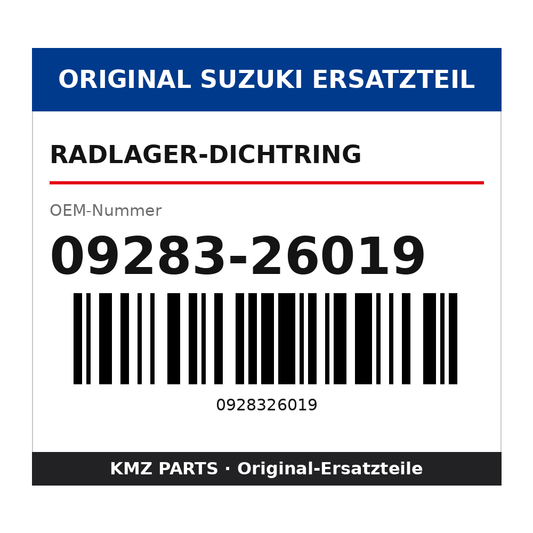 Suzuki Radlager-Dichtring 09283-26019