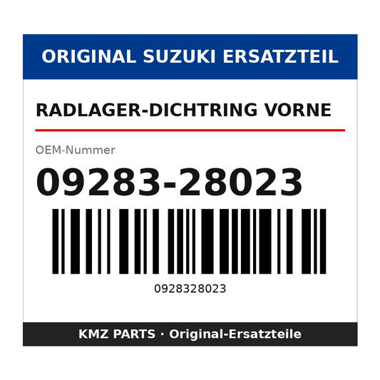 Suzuki Radlager-Dichtring vorne 09283-28023