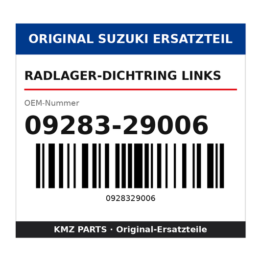 Suzuki Radlager-Dichtring links 09283-29006