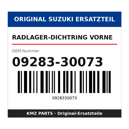 Suzuki Radlager-Dichtring vorne 09283-30073