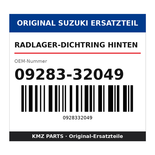 Suzuki Radlager-Dichtring hinten 09283-32049