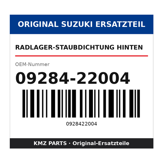 Suzuki Radlager-Staubdichtung hinten 09284-22004